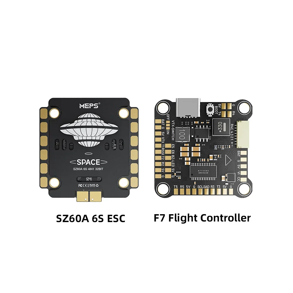 MEPS SZ60A 6S 4IN1 ESC & F7 Flight Controller Stack