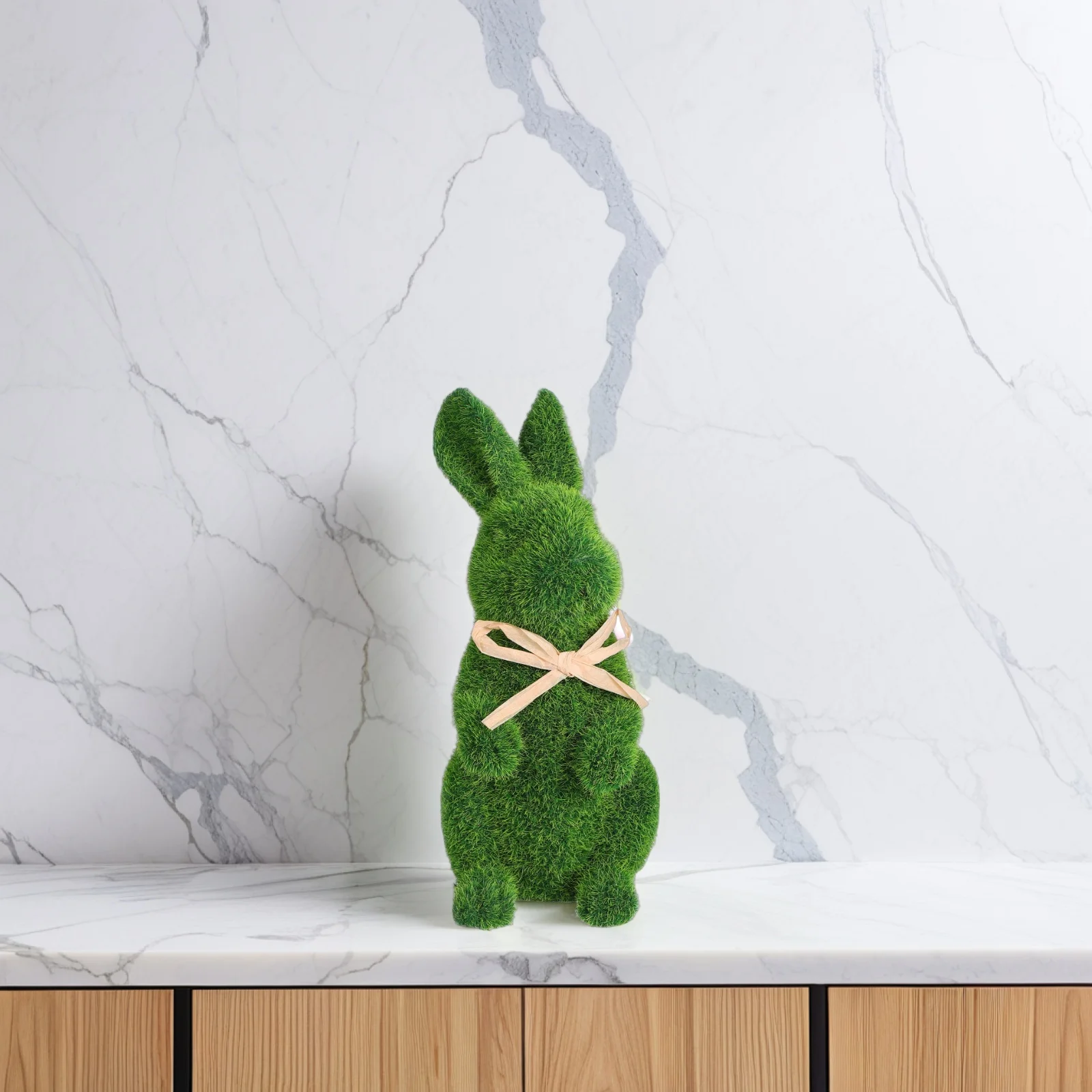 

Easter Decoration Decoration Home Favor Versatile Favor Artificial Party Use Moss Bunny Decor Green Mini Figure