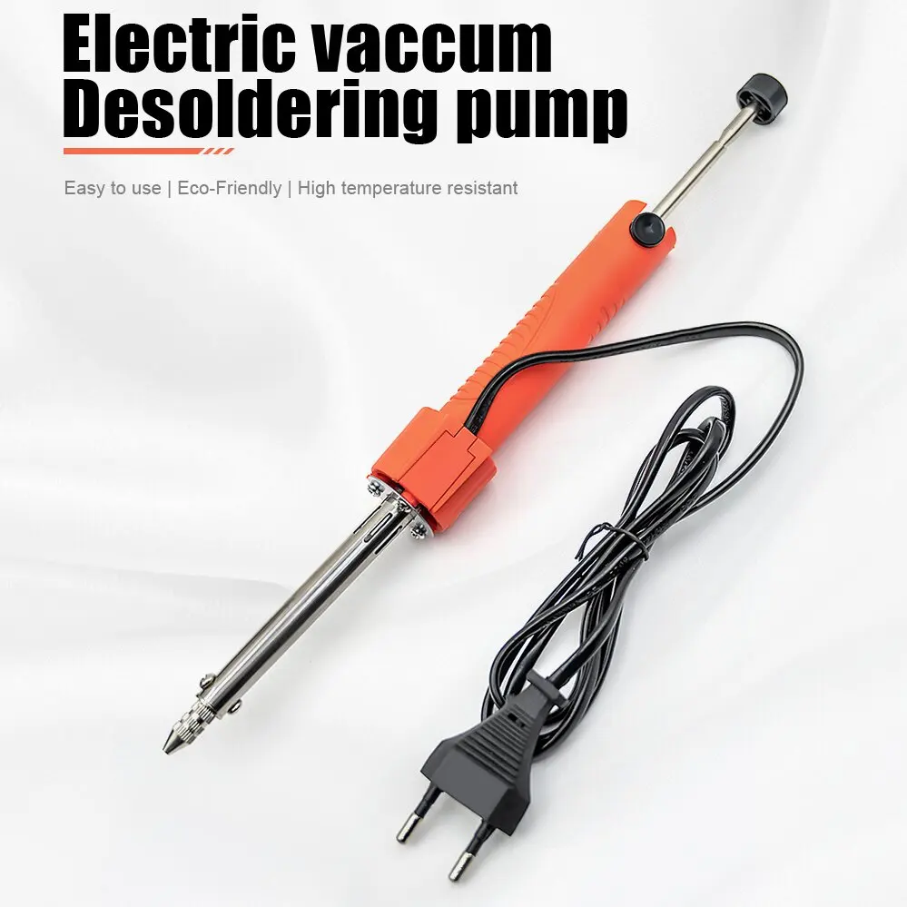 

Electrothermal Vacuum Solder Sucker 36W 220V High Power EU Durable Desoldering Pump Soldering Iron Pen Dual Purpose Repair Tool