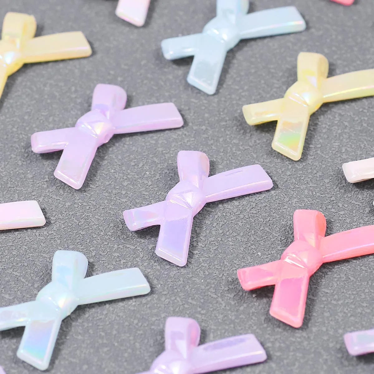 34 مللي متر الاكريليك هلام AB عبر نمط القوس مزيج اللون اليدوية DIY الخرز لصنع المجوهرات سوار إكسسوارات