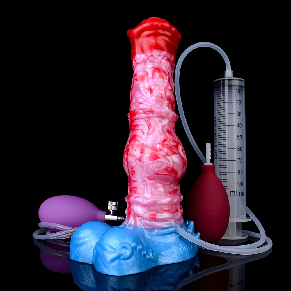 NNSX التدفق نفخ دسار المكونات الشرج الحصان الكبار مثلي الجنس الجنس لعب ألعاب متململة بعقدة كبيرة الشرج المهبل الاستمناء #4