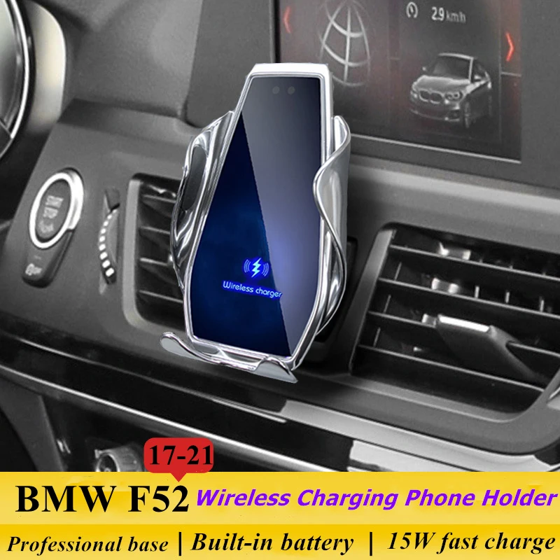 

Dedicated for BMW F52 1 Series 2017-2021 Car Phone Holder 15W Qi Wireless Car Charger for iPhone Xiaomi Samsung Huawei Universal