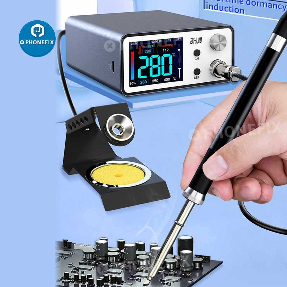 AIXUN Pegangan Besi Solder untuk JC AIXUN T3A/T3B Ujung Besi Solder Elektrik Pegangan Besi