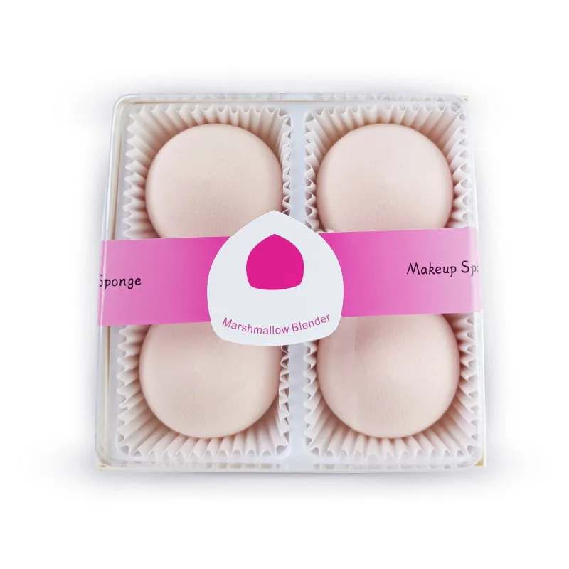 4Pc Beauty Egg Makeup Blender Cosmetic Puff Makeup Sponge Cushion Foundation Powder Sponge Beauty Tool