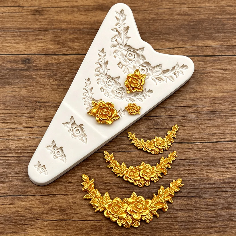 Flower Rose Silicone Mold Sugarcraft Chocolate Cupcake Baking Mold Fondant Cake Decorating Tools