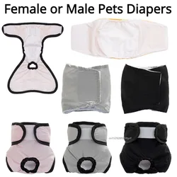 Female or Male Pet Diapers Reusable Sanitary Panties Washable for Small Medium Dogs Physiological Pants Shorts Cat Menstruation