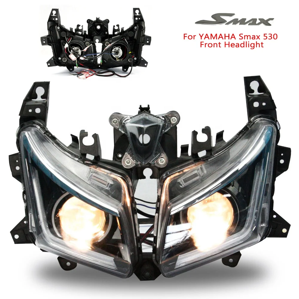 Motorcycle Front Headlight Assembly Suitable For YAMAHA Smax 530 Headlight Modification