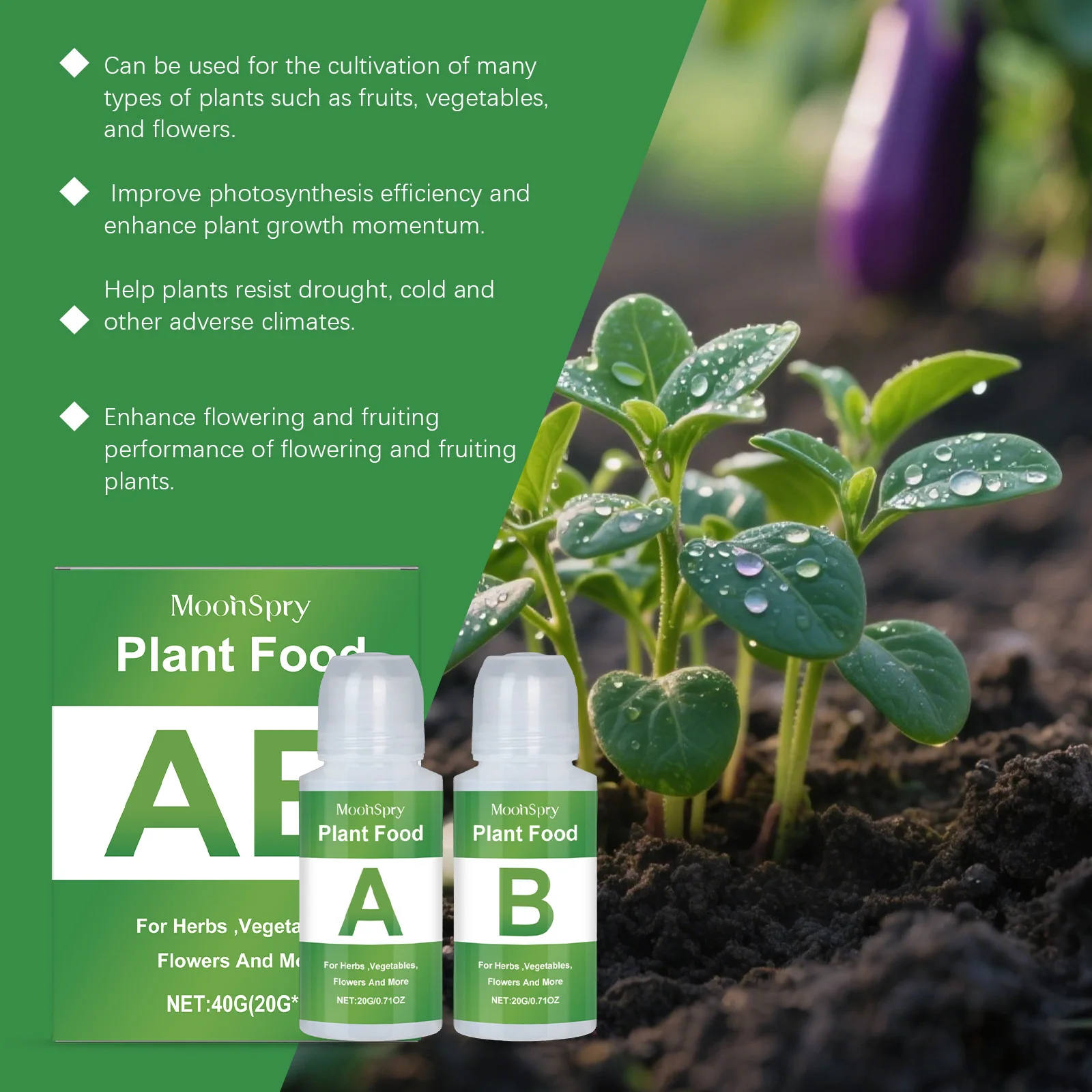 Immagine 5: Soluzione nutriente idroponica per piante Promuovere l' radicazione delle piante Fioritura Migliorare la capacità di assorbimento Piantare integratore nutrizionale