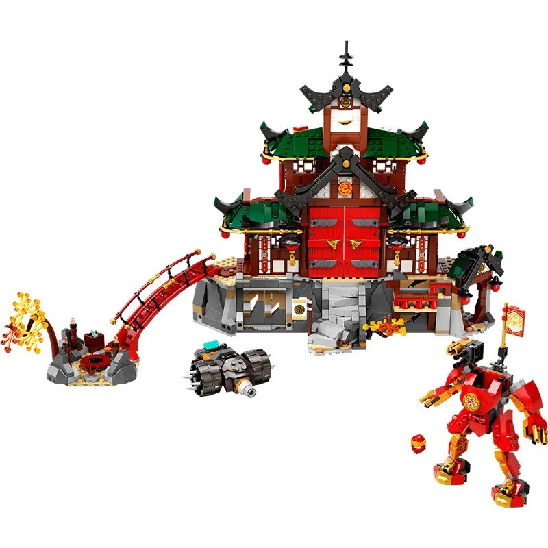 1453pcs Dojo Temple Building Blocks FIT 71767 Model Bricks Toys for Chilren Gift