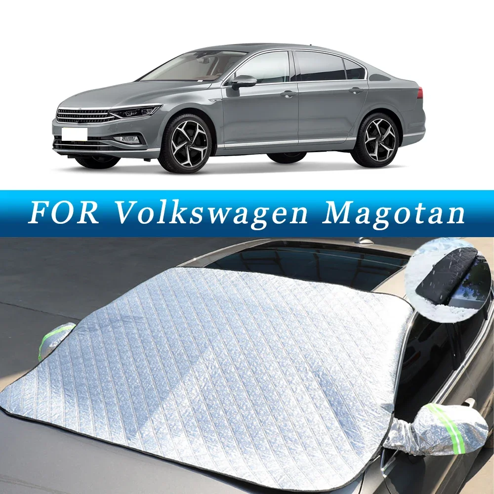 

Thickened Car Now Sunshade Windshield Cover With 5/9 Magnets UV Protection Anti Snow Sunlight For Volkswagen Magotan