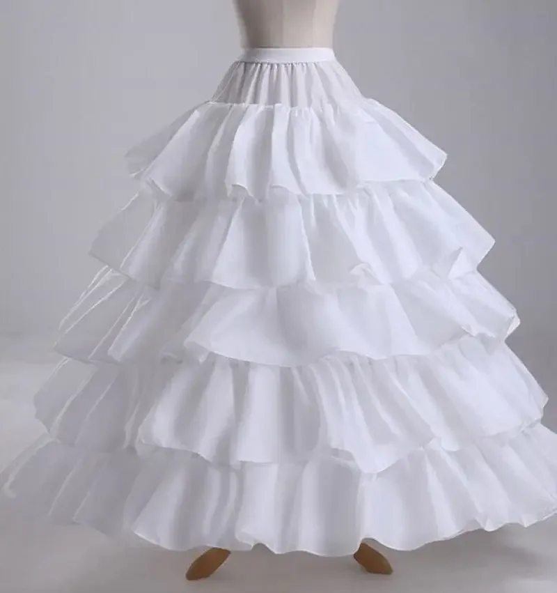 Unterrock, Braut, Hochzeit, groß, 4 Reifen, 5 Lagen, Ballkleid, schwarzer Petticoat, Krinoline 2024