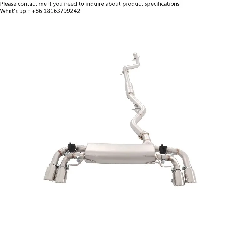

SS304 Mid-Tail Exhaust Section (Dual-Side Quad-Exit, Valved) for BMW 325i/330i (G20/G28) B48 2.0T