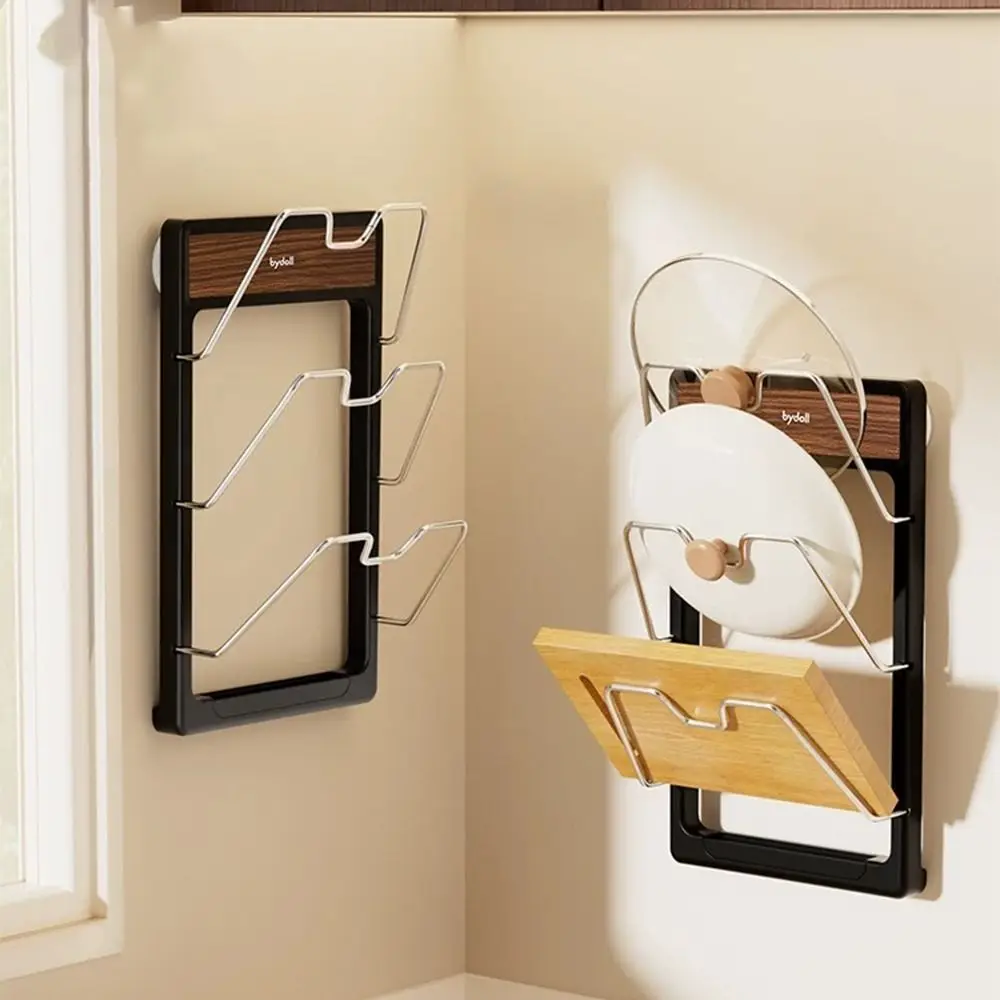 

Suction Cup Kitchen Organizer Rack 3 Layers Space-saving Hanging Shoe Storage Shelf Household Non-slip Bathroom Shoe Rack