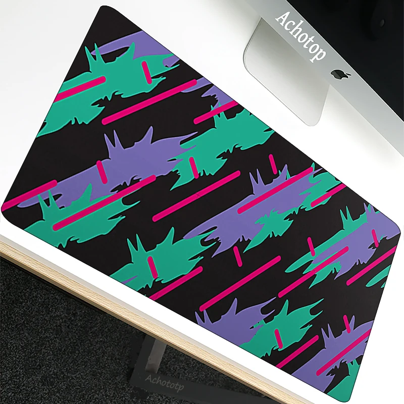 

Tie-Dyed Art 90x40cm kawaii Mousepad Laptop Gamer Cute mouse mat Gaming Mouse Pad Large Locking Edge Keyboard 70x30cm Deak Mat