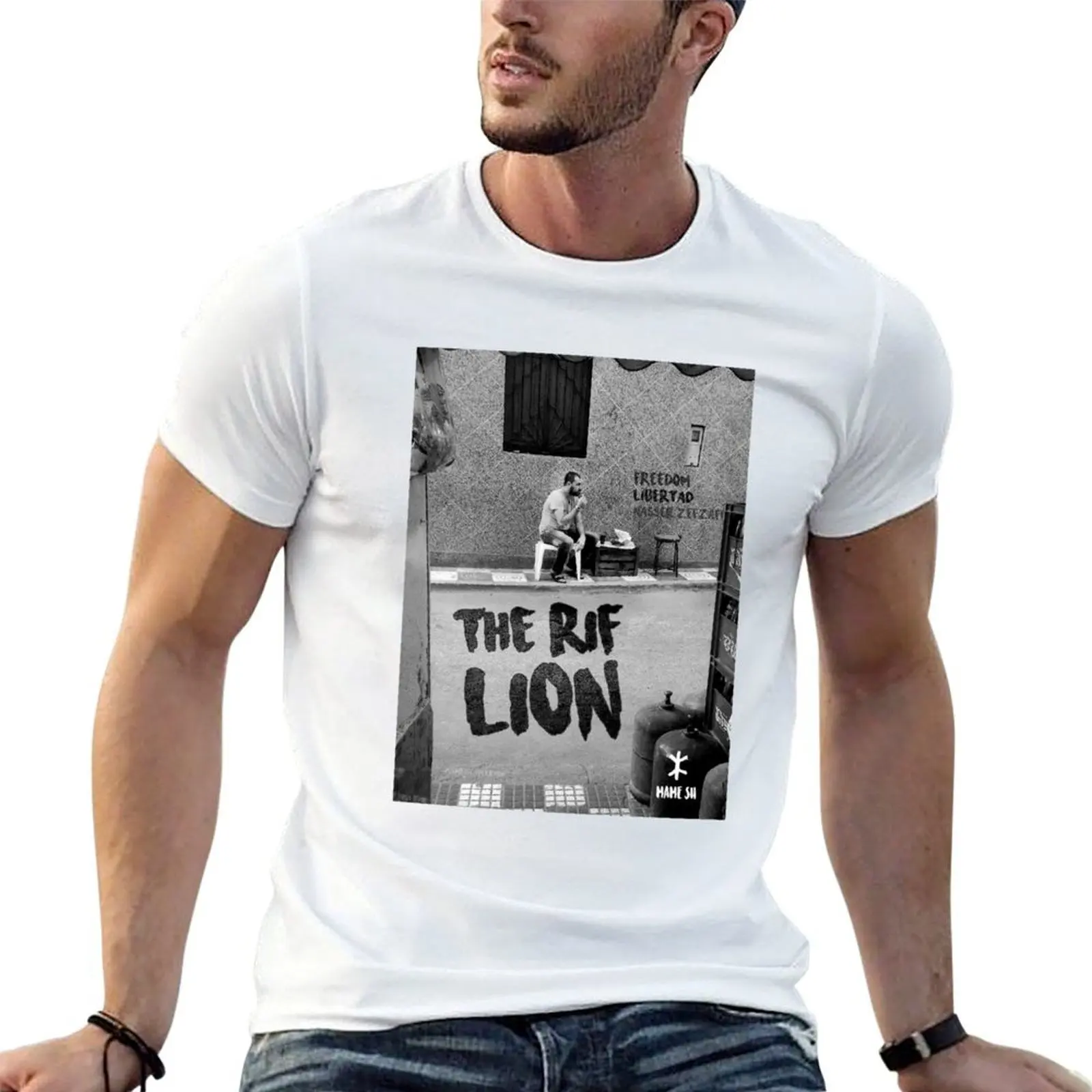 

The Rif Lion T-Shirt t shirt man designer man t shirts cotton T-Shirt