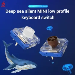 Kailh Deep Sea Silent Mini Switch Low Profile Switches 1353 RGB Mechanical Keyboard Island MINI Tactile Linear DIY Hitbox Switch