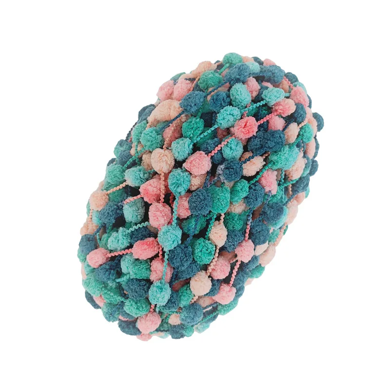 100G Sneeuwbal Garen Klein Bal Garen Gevlochten Kussen Vloer Kussen Diy Hand Gehaakt Materiaal Pakket