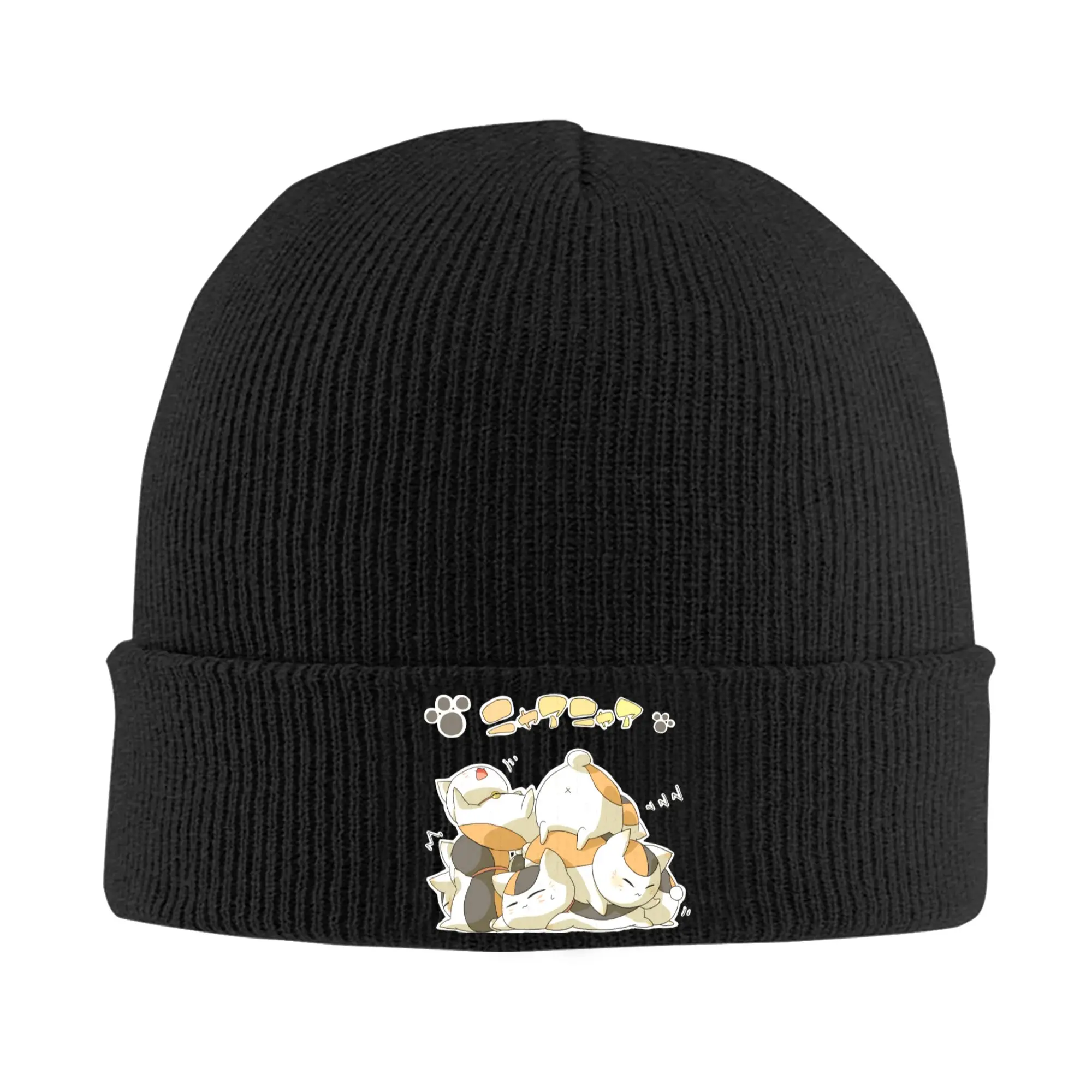 Natsume's Book of Friends Madara Knitted Hat Autumn Winter Beanie Street Nyanko Sensei Caps Unisex Acrylic Casual Bonnet