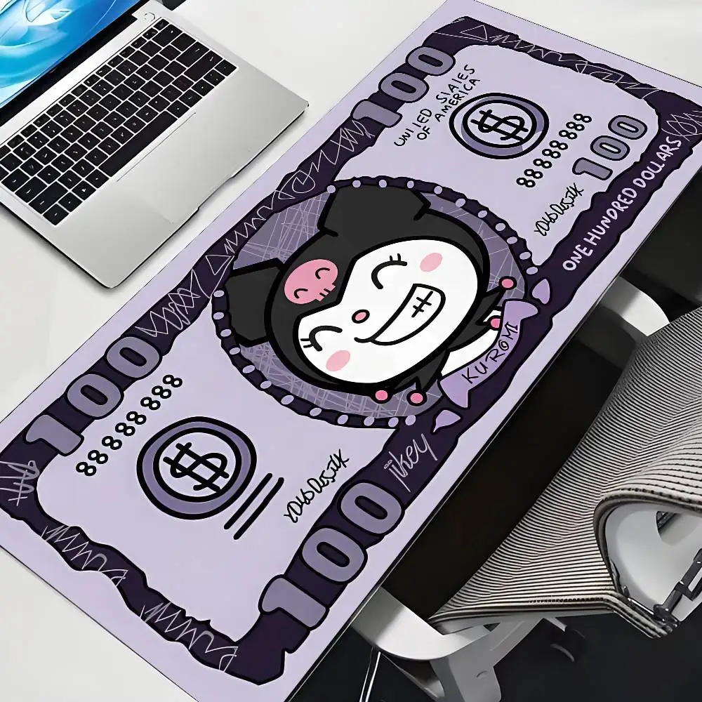 

Коврик для мыши Kawaii K-Kuromi, компьютерный коврик, настольный коврик, коврик для клавиатуры ноутбука, большой офисный коврик для мыши с пейзажным рисунком