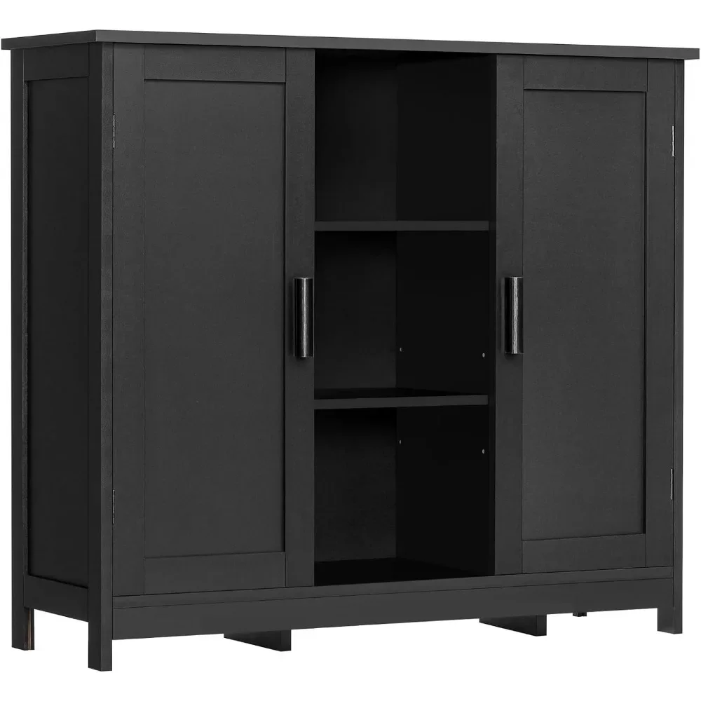 

Storage Cabinet with Doors and Storage Shelves, Bathroom Cabinet, Accent Cabinet for Living Room