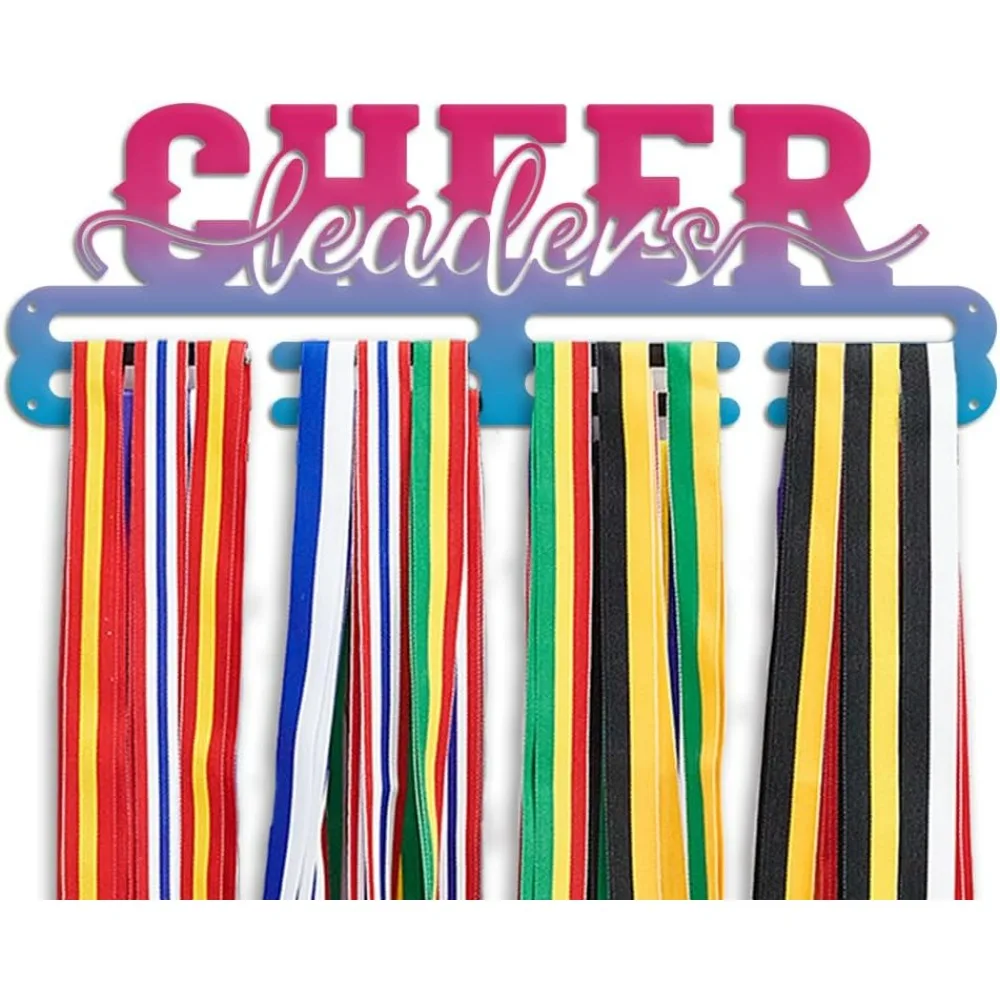 Cheer Medal Hanger Display Iron Cheer Medal Holder Cheerleader Hanger Award Ribbon Medal Rack Wall Mount Medal Holder Display