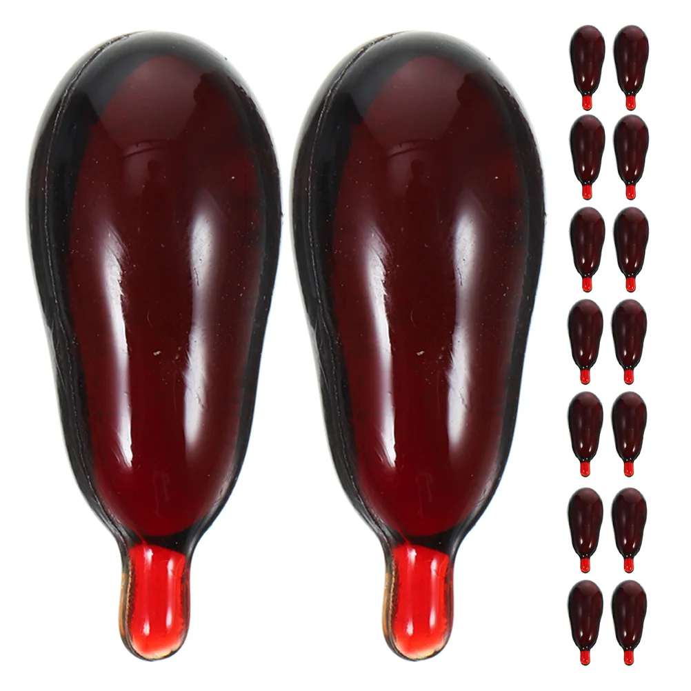 

20Pcs Halloween Fake Blood Capsules Realistic Mouth Blood Pills Prank Makeup Props Party Trick Supplies Cosplay Accessories