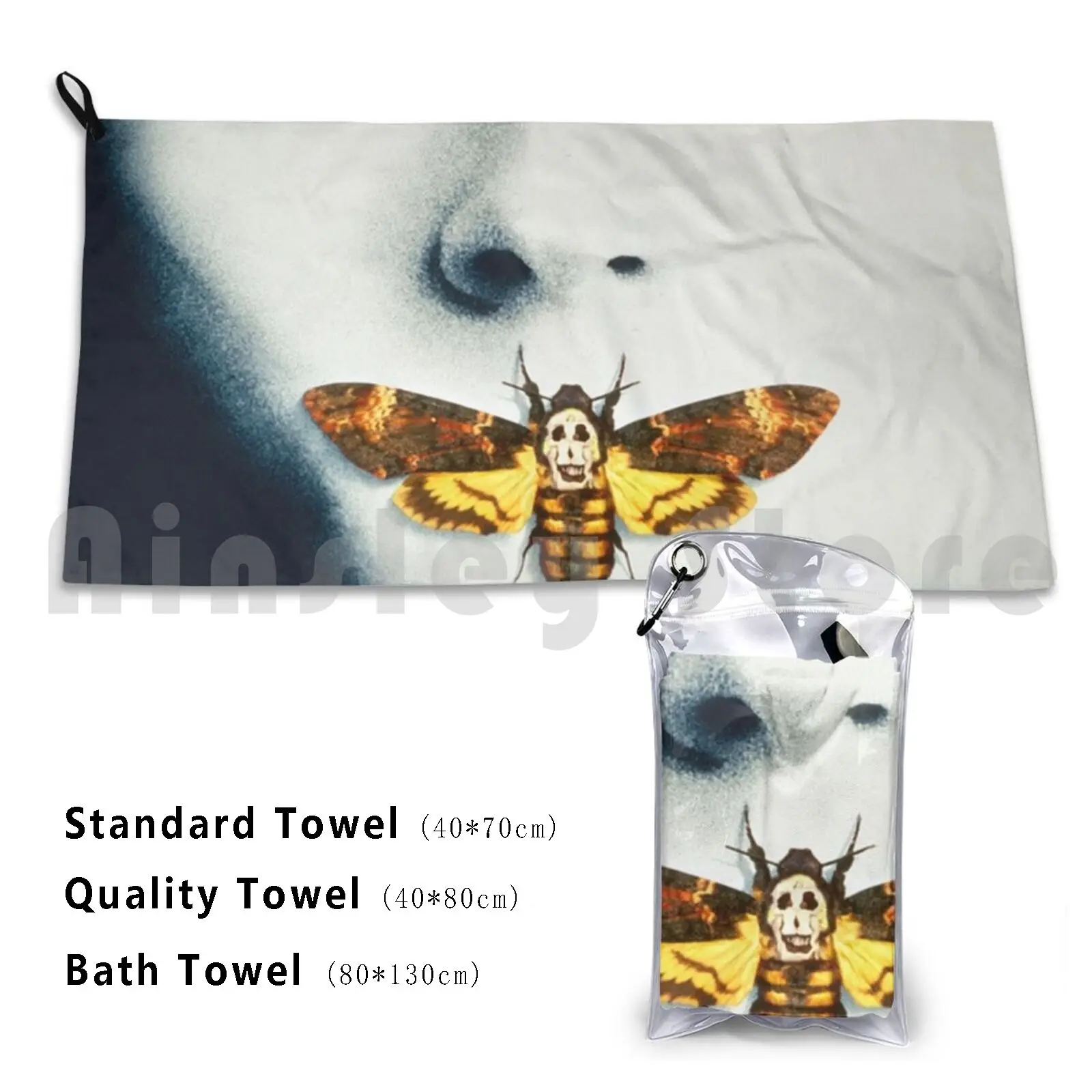 Silence Of The Lambs Beach Towel Quick Dry Quality Towel Silence Of The Lambs Hannibal Hannibal Lecter Horror