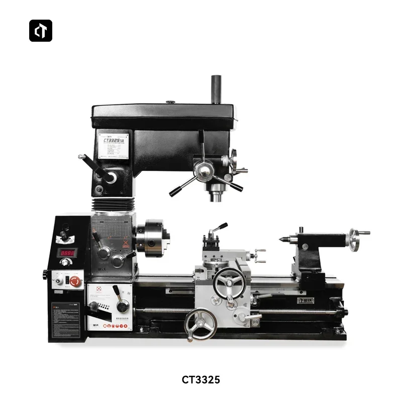Premium CT3325L Horizontal Multifunctional Manual Universal Medium Duty Combination Lathe Milling Drilling Machine Hot Sales