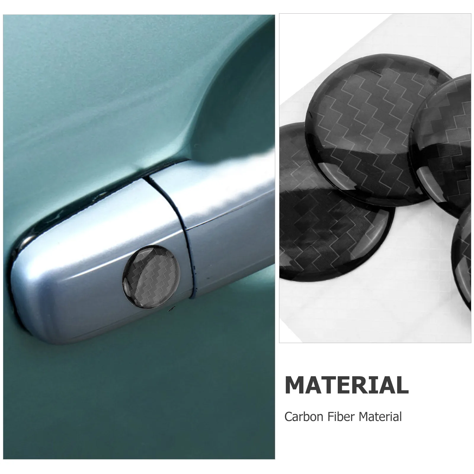 

12Pcs Car Door Lock Keyhole Cover Stickers Durable Protective Decals Easy Installation Keyhole Cover Car Door Lock Covers Caps