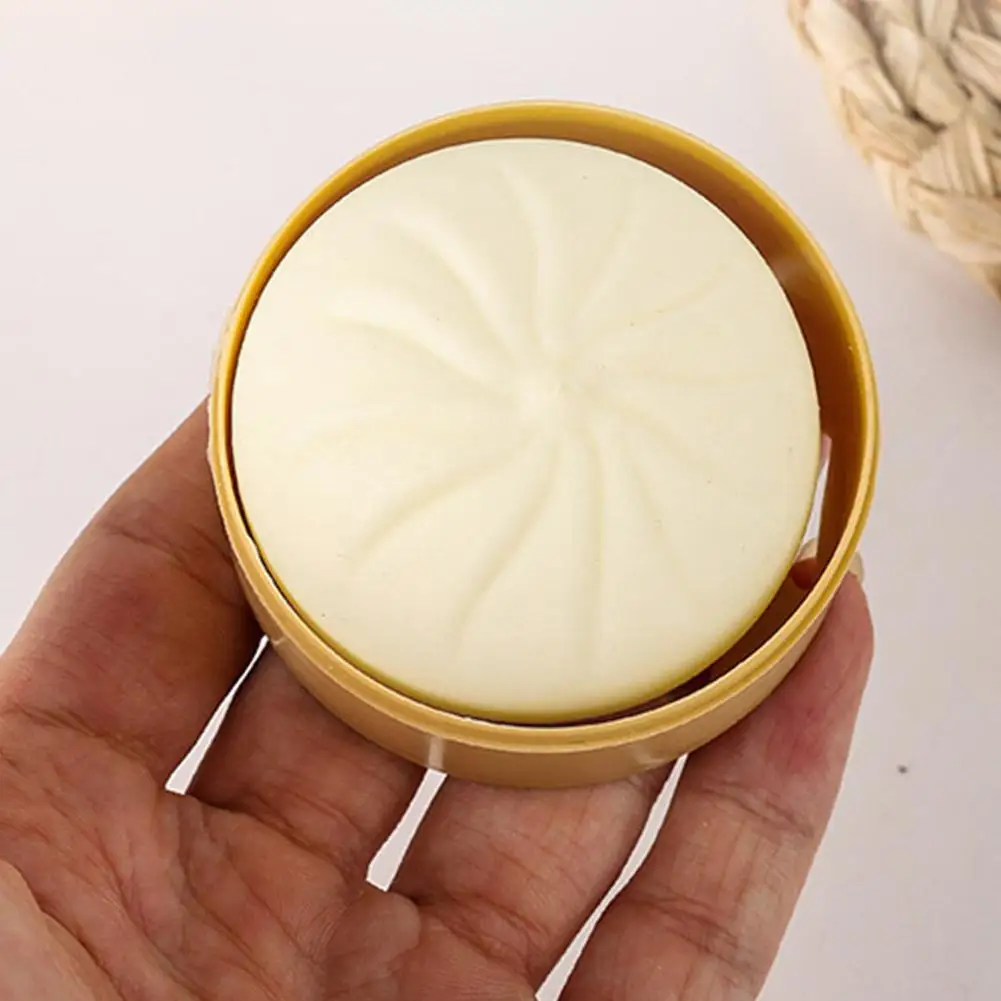 Colorful Dumpling Squishes Stress Balls Simulation Food Squishies Dough Ball With Steamer Low Rebound Decompression Toys