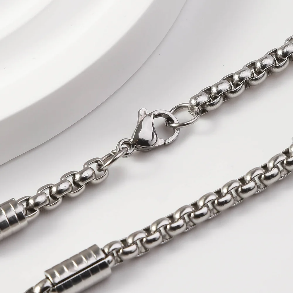Coarse men's bracelet Europe and the United States trend personality hip hop chain overbearing accessories square pearl chain