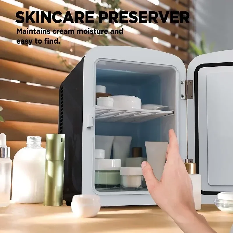 Mini Fridge Portable Skin Care Fridge Cooler  Warmer Eco-friendly Compact Fridge Portable Appliances