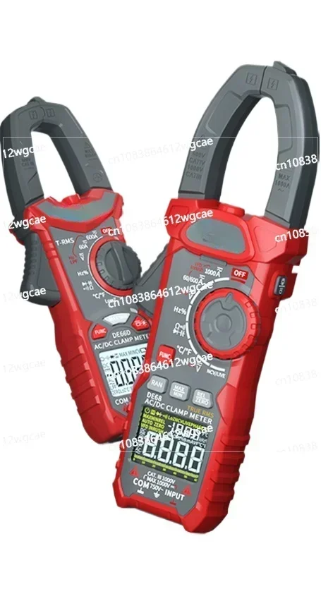 Digital clamp meter, multimeter, high-precision automatic digital display ammeter, electrician, AC and DC clamp current meter