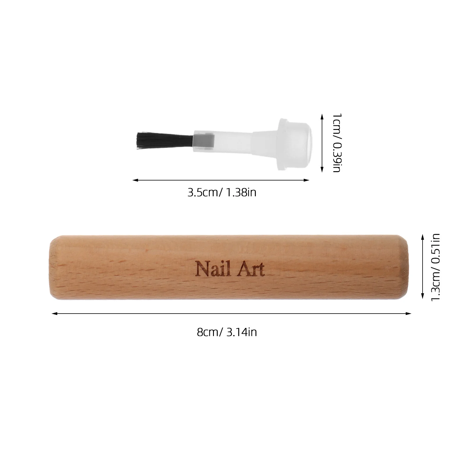 Dual Head Nail Liner Kit Detachable Replacement Brush Set Professional Nail Art Supplies Gel Brush Polish Tools for DIY and