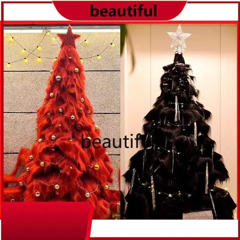 

Christmas tree decoration ornament living room DIY finished product new plush large shopping mall H