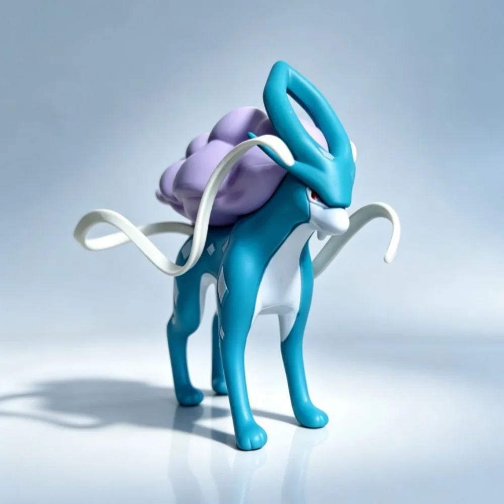 10-11cm Anime Figure Scale World Suicune Entei Raikou Pokemen Action Figures Pvc Statue Desktop Collection Model Toys Gifts - view 5