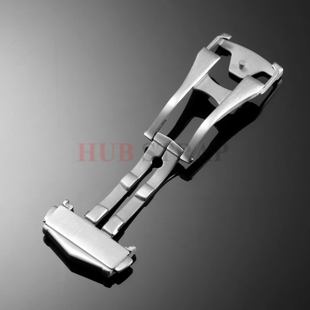 18 مللي متر 20 مللي متر الفولاذ المقاوم للصدأ مشبك ساعة ل أوميغا حزام (استيك) ساعة المشبك الجلود المعادن نشر زر للطي أبازيم اكسسوارات #4