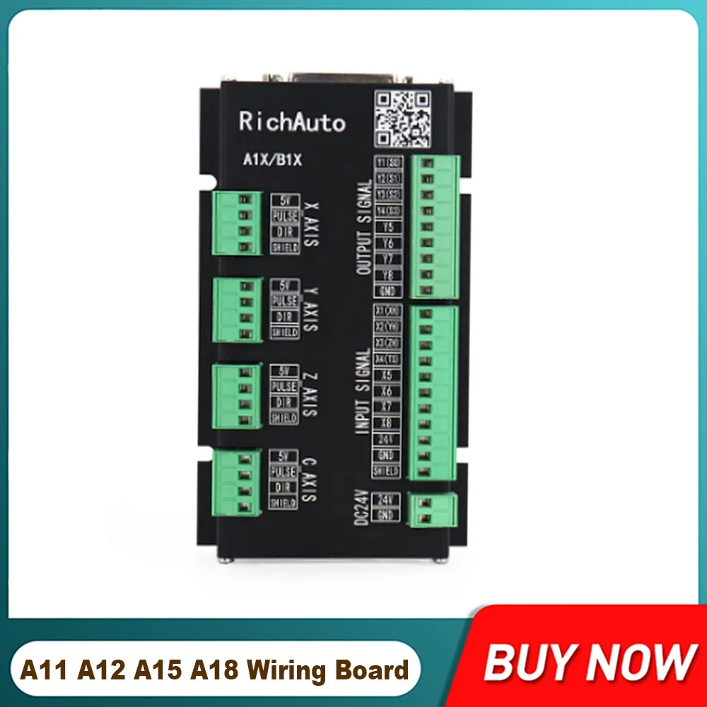 

Original Richauto Dsp Dsp A11 A12 A15 A18 3-axis 4-axis Usb Controller Wiring Board For Router Control System