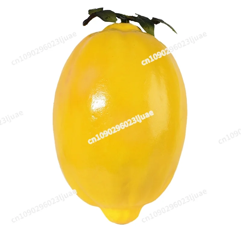 Large Simulation Lemon Model Fake Fruit Green Lemon Fake Yellow Lemon Photography in the Fruit Shop Window Decoration Props