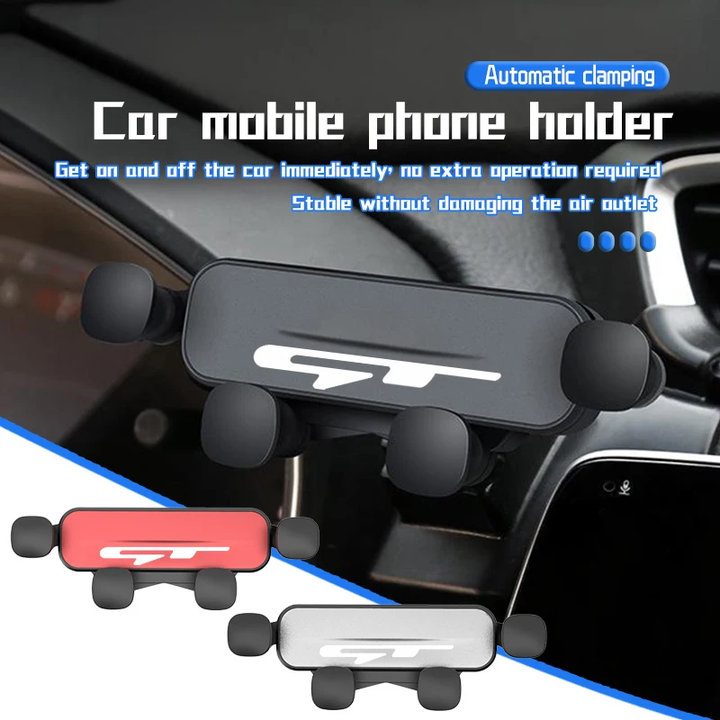 Car Phone Holder Air Conditioning Vent Mobile Phone Support Accessories For KIA GT Line Sedona Forte Stonic Picanto Ceed