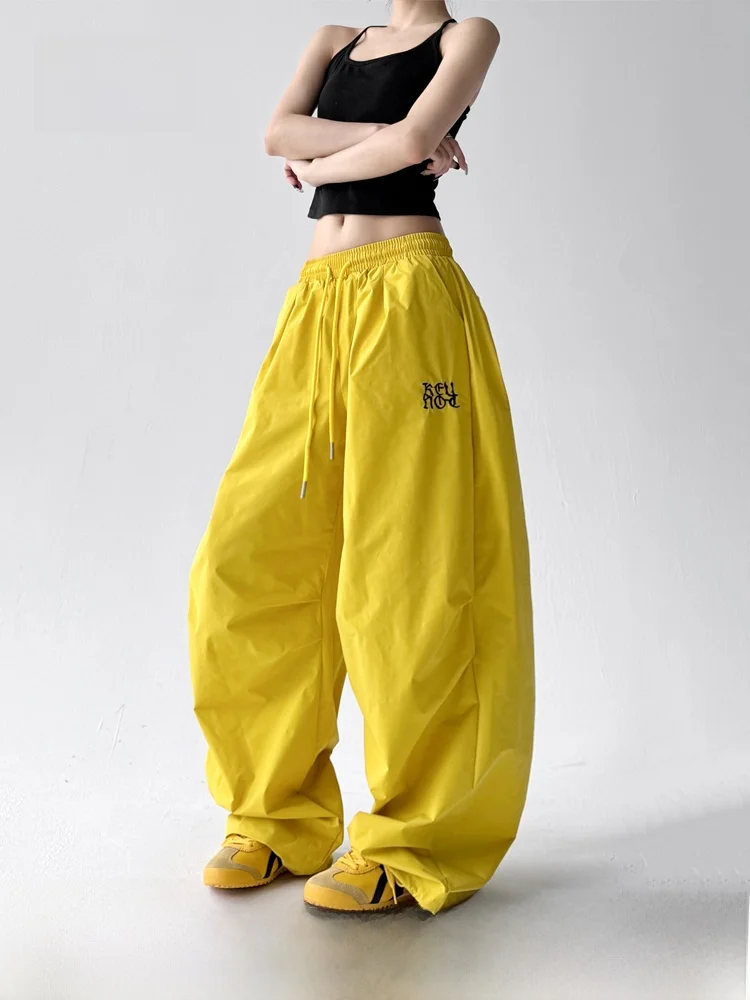 

New Arrival Autumn Dopane Thin Casual Pants Long Workwear Loose Straight Fitn Wide Leg Breathable Ladies Trousers