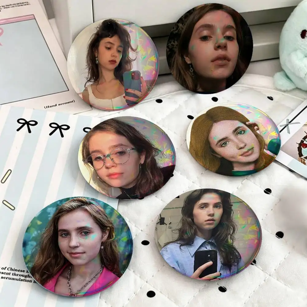 Sniger C-Clairo For Badge Custom Laser Hologram Enamel Pin Badge Metal Lapel Brooch For Clothes Bag Accessory Gift