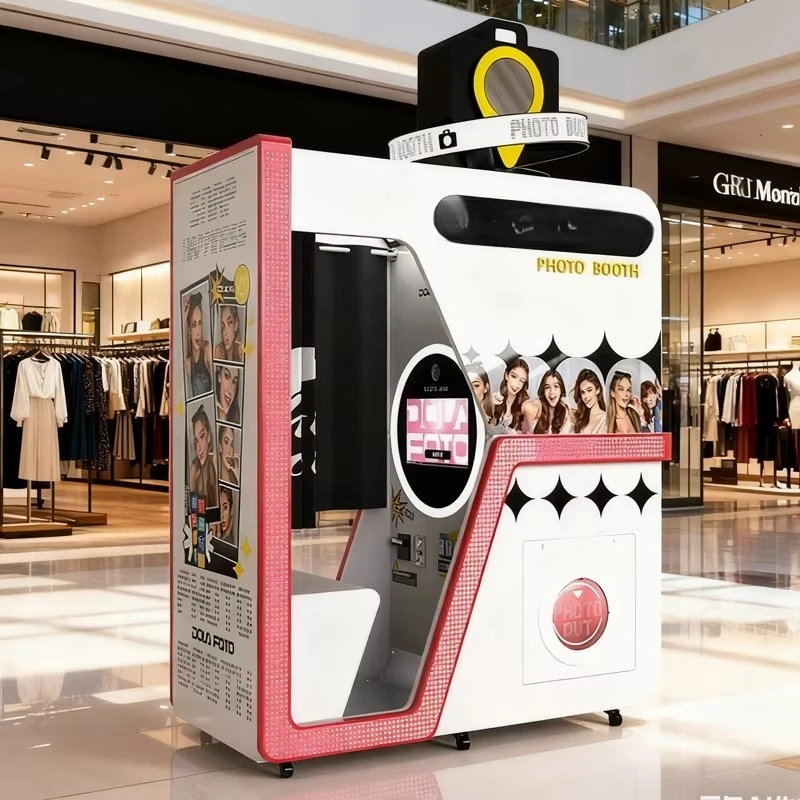 Photo Booth Vending Machine Developing Kiosk Instant Print Customize All-in-one Compatible With SLR Cameras