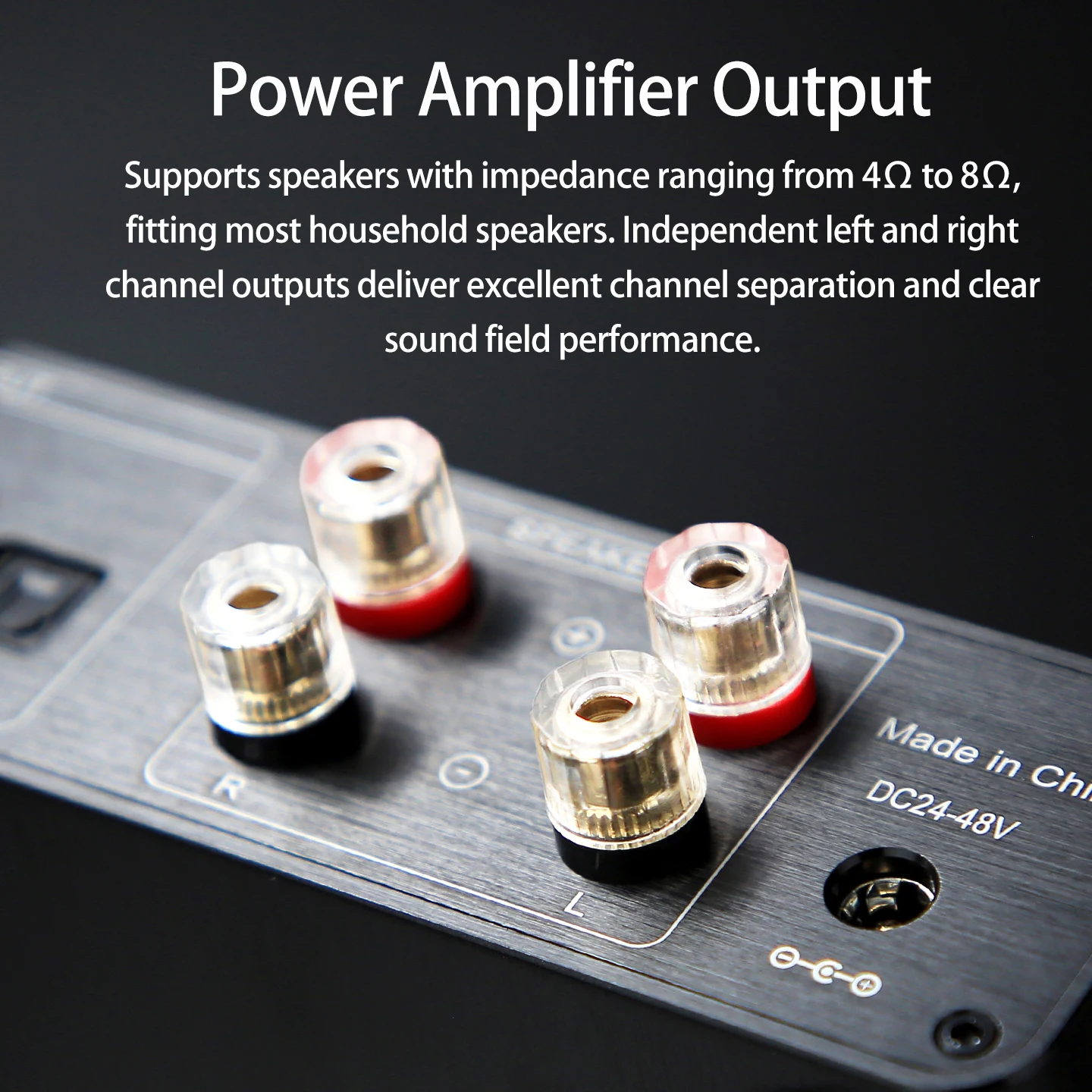 Wzmacniacz mocy cyfrowy Hi-Fi YJCO D816 o wysokiej wierności, 300W*2, Bluetooth, bezstratny wzmacniacz audio domowy, układ ACM8816 z azotku galu. — zdjęcie produktu 4
