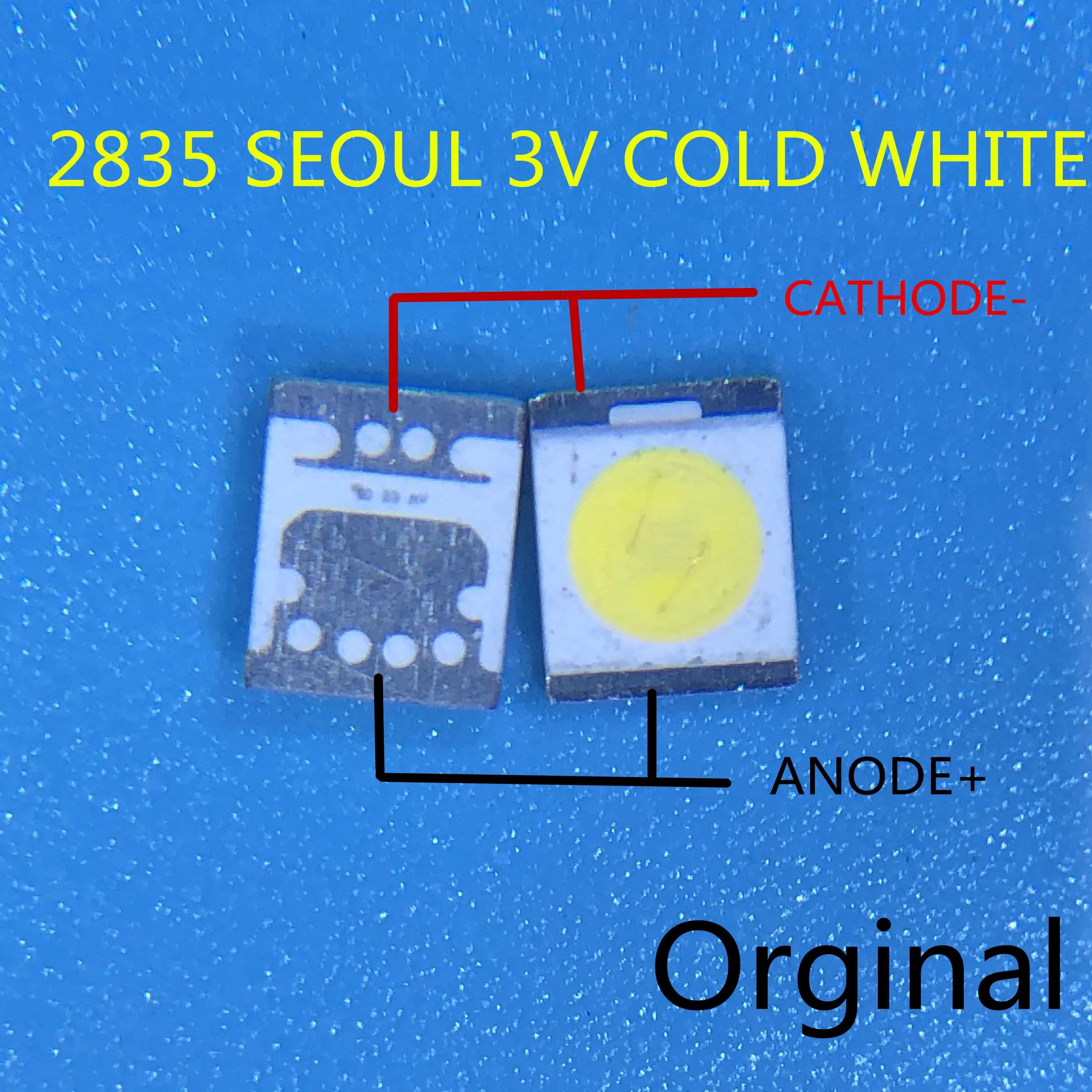 SX 100pcs For SEOUL LED Backlight 1W 3V 3528 2835 131LM Cool white For LED LCD Backlight TV Application LED LCD TV Backlight