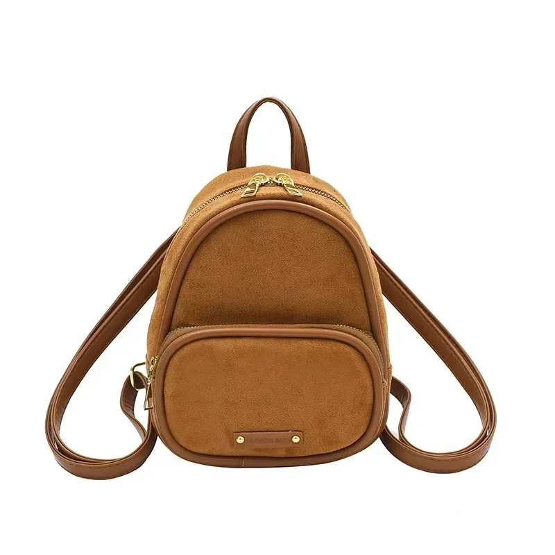 Minimalistyczny mini plecak dla kobiet 2024 Korean Edition New Autumn/Winter Retro Leisure Versatile Commuter Backpack Sac À Dos