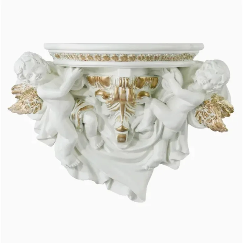 European creative angel rack baffle porch TV wall three-dimensional decorative wall hanging