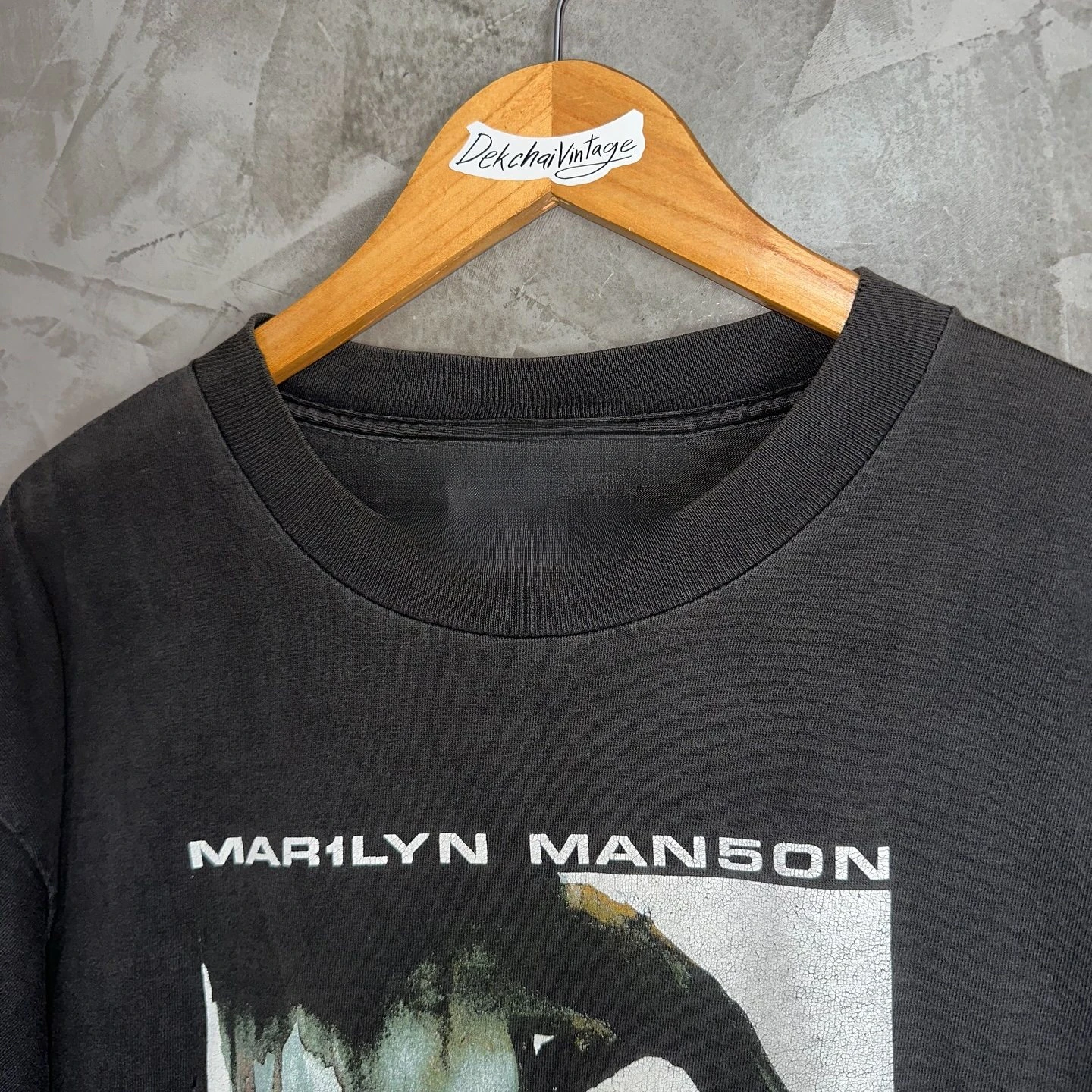 Vintage Marilyn Manson Lunchbox Portrait Art Band Graphic Tee Cotton Mens Womens T-Shirt Summer Streetwear