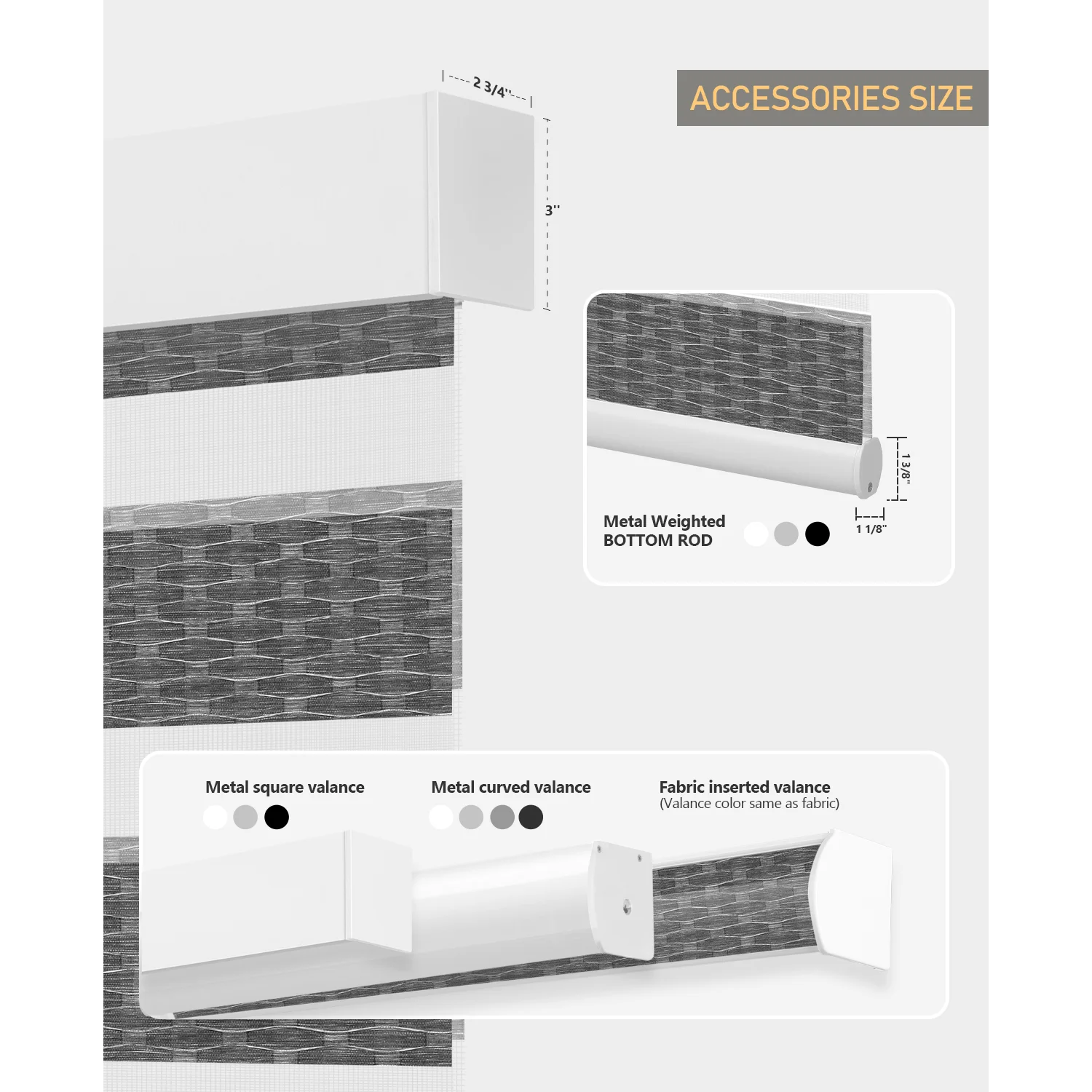 Picture 4: ZSTARR Frosted Zebra Blinds Semi Transparent for Privac