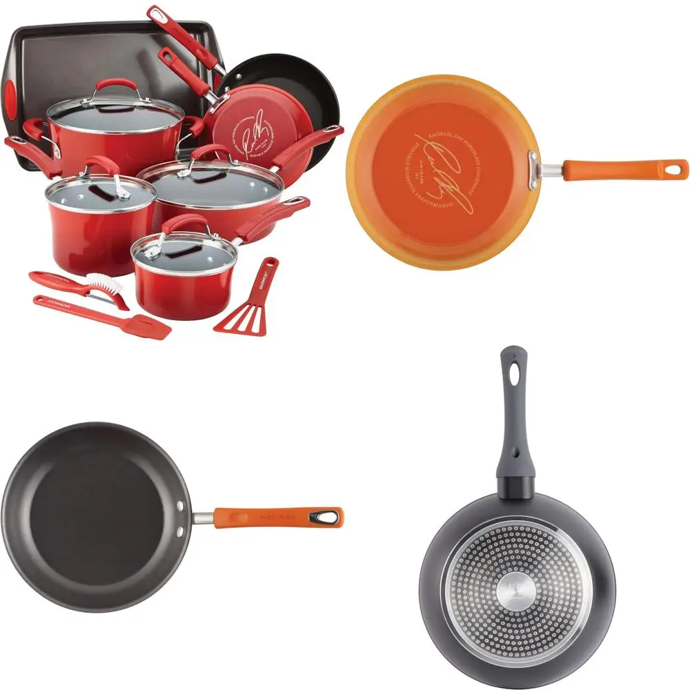 

Gibson Soho Lounge Набор из 15 алюминиевой индукционной посуды с антипригарным покрытием и чугунной сковородой, черный